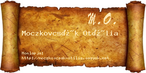 Moczkovcsák Otília névjegykártya